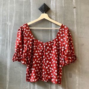 NWT Francescas Floral Blouse